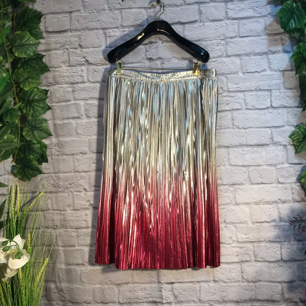 Anthropologie Ombre Pleated skirt - Picture 11 of 16
